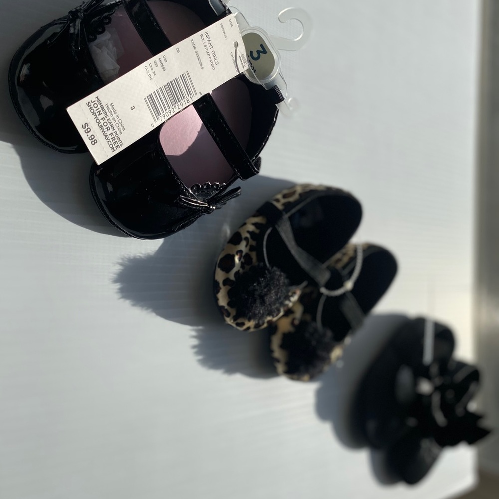 BRAND NEW baby girl shoes-3 PAIR
